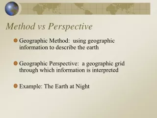 Method vs Perspective