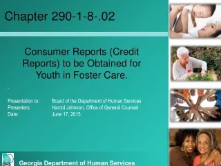 . Presentation to:  	Board of the Department of Human Services