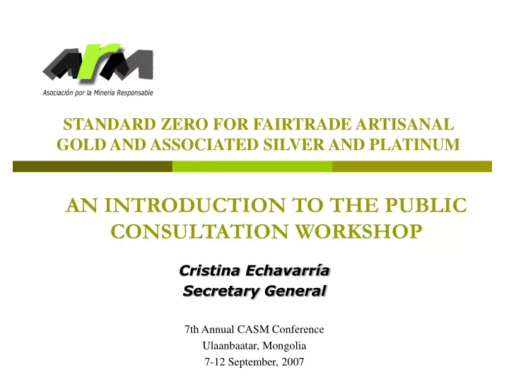 an introduction to the public consultation workshop