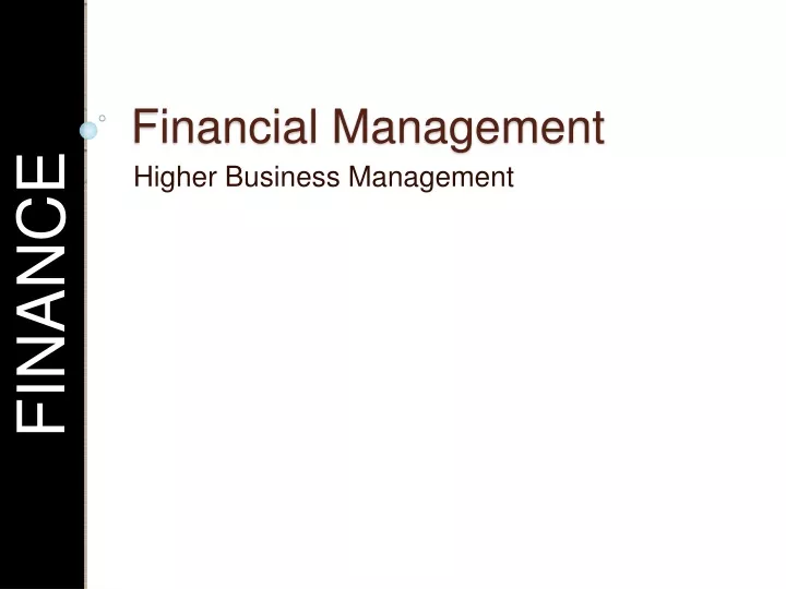 financial management