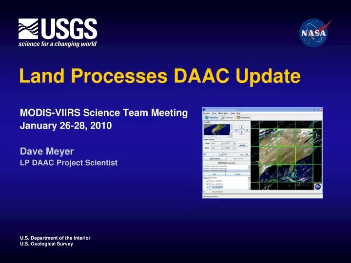land processes daac update