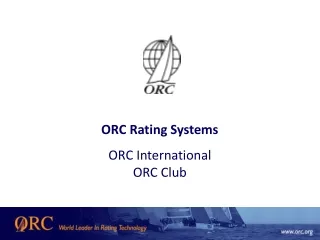 ORC Rating Systems ORC International ORC Club