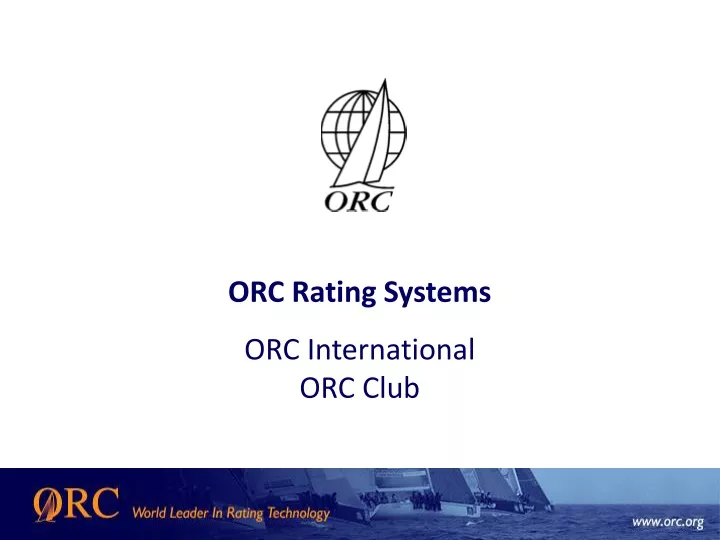 orc rating systems orc international orc club