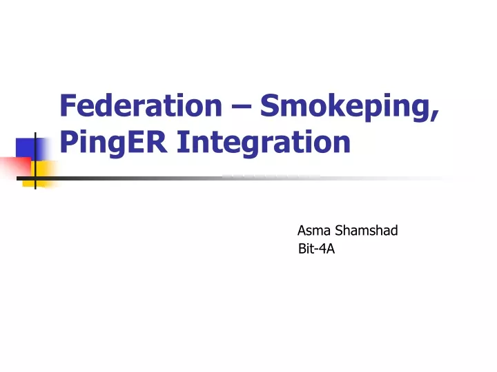 federation smokeping pinger integration