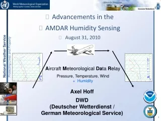 Advancements in the  AMDAR Humidity Sensing August 31, 2010