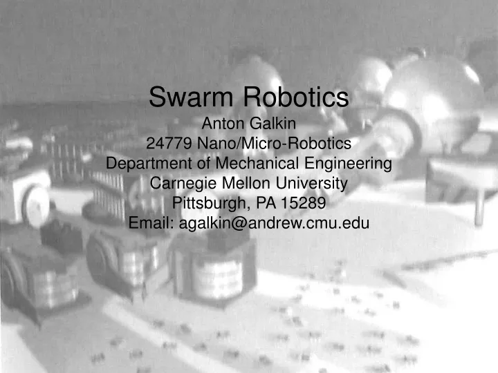 swarm robotics anton galkin 24779 nano micro