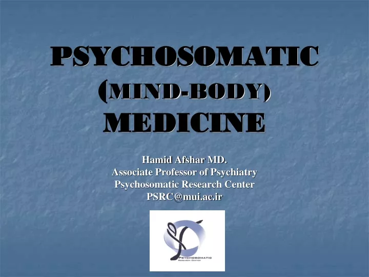 psychosomatic mind body medicine