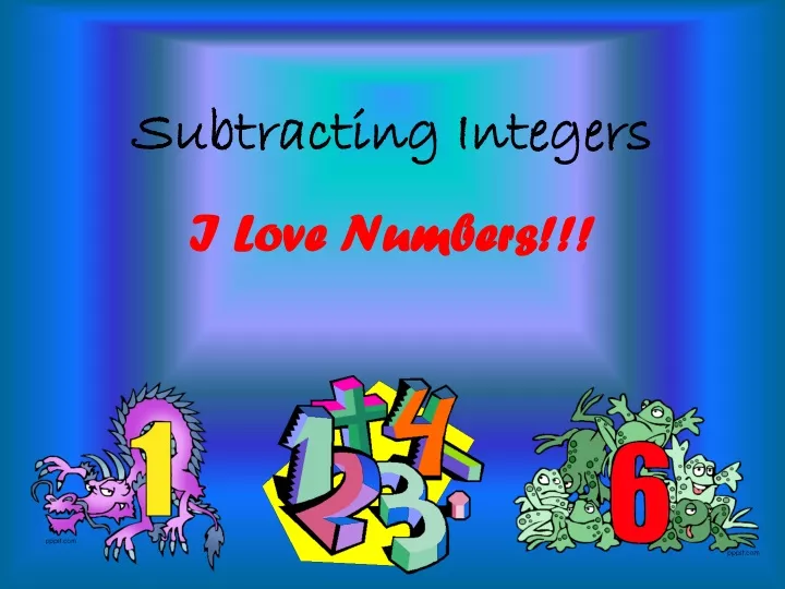 subtracting integers