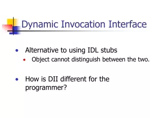 Dynamic Invocation Interface