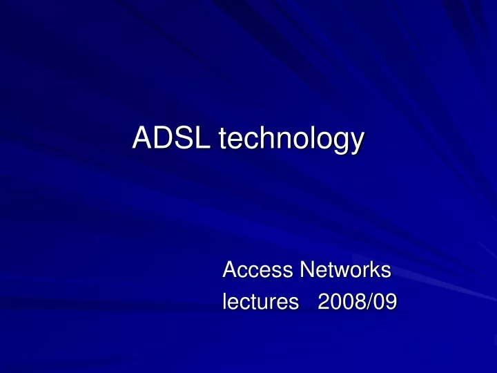 adsl technology