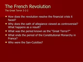 The French Revolution   The Great Terror 3-2-2