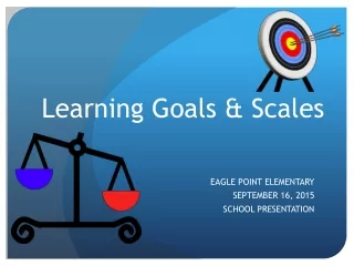 Learning Goals &amp; Scales