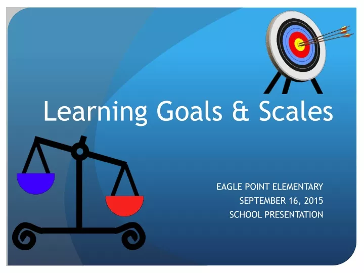 learning goals scales