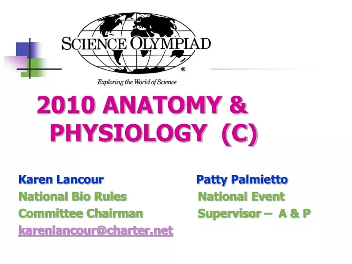 2010 anatomy physiology c