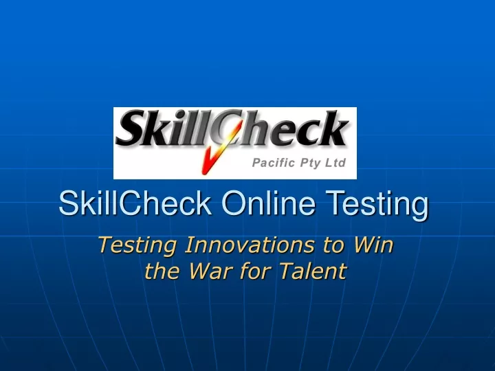 skillcheck online testing