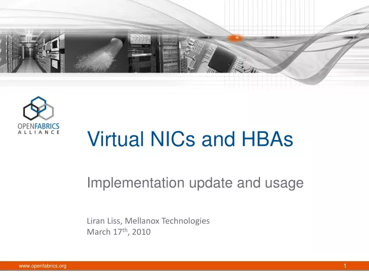 virtual nics and hbas