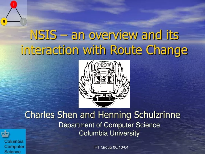 nsis an overview and its interaction with route change