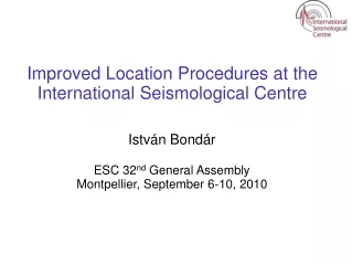 Improved Location Procedures at the International Seismological Centre