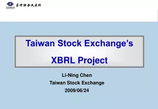 Taiwan Stock Exchange’s XBRL Project