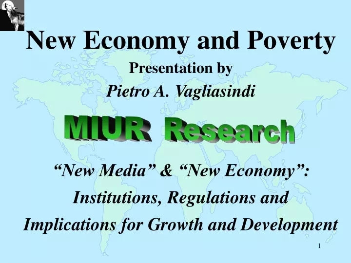 new economy and poverty presentation by pietro