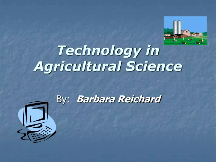 technology in agricultural science