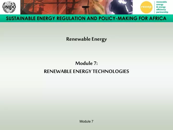 renewable energy module 7 renewable energy technologies
