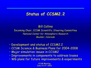 Status of CCSM2.2
