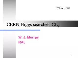 CERN Higgs searches: CL s