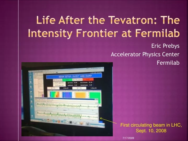 life after the tevatron the intensity frontier at fermilab