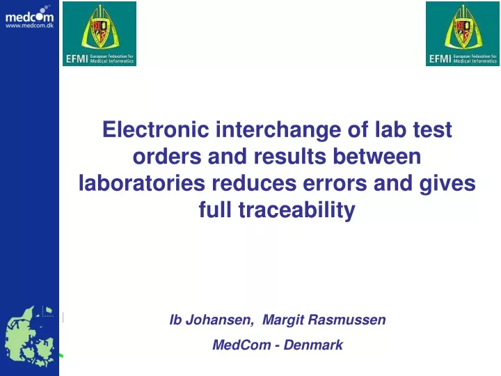 electronic interchange of lab test orders
