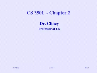 CS 3501  - Chapter 2