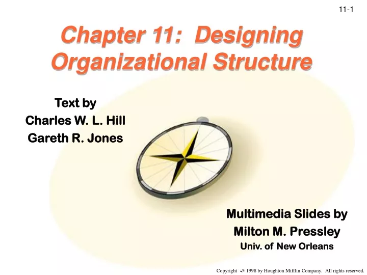 chapter 11 designing organizational structure