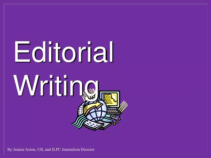 editorial writing