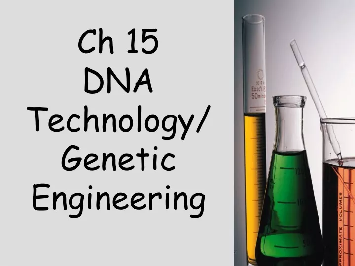 ch 15 dna technology genetic engineering