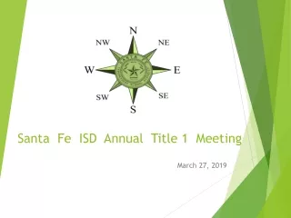 Santa  Fe  ISD  Annual  Title 1  Meeting