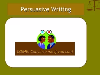 Persuasive Writing