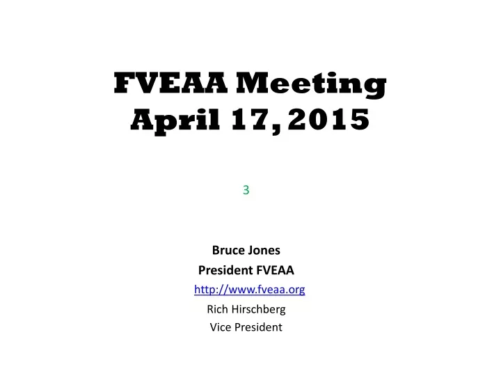 fveaa meeting april 17 2015