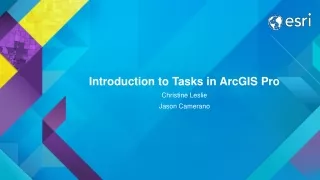 Introduction to Tasks in ArcGIS Pro