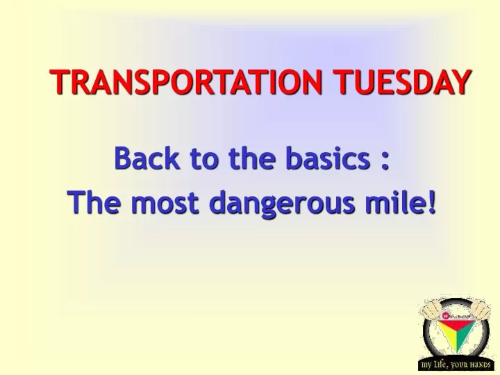 transportation tuesday