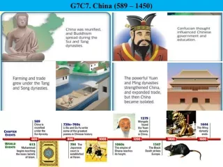 G7C7. China (589 – 1450)