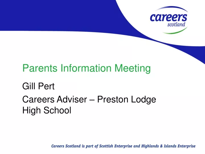parents information meeting