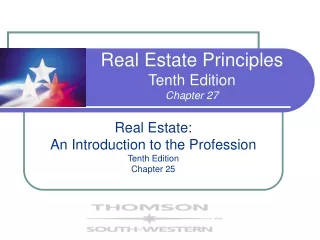 Real Estate Principles Tenth Edition Chapter 27