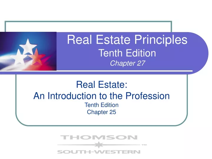 real estate principles tenth edition chapter 27