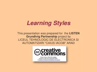 Learning Styles