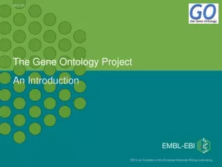 The Gene Ontology Project