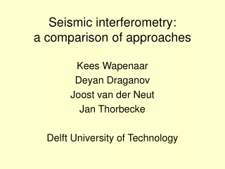 Seismic interferometry: a comparison of approaches