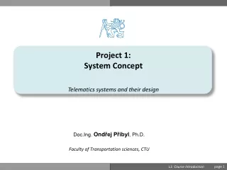 Project  1: System Concept
