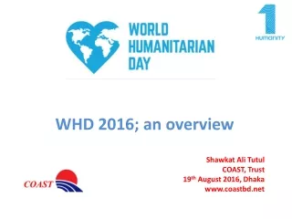 WHD 2016; an overview