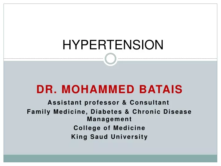 hypertension