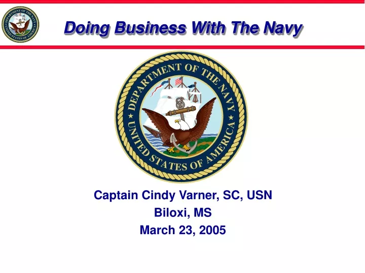 doing business with the navy